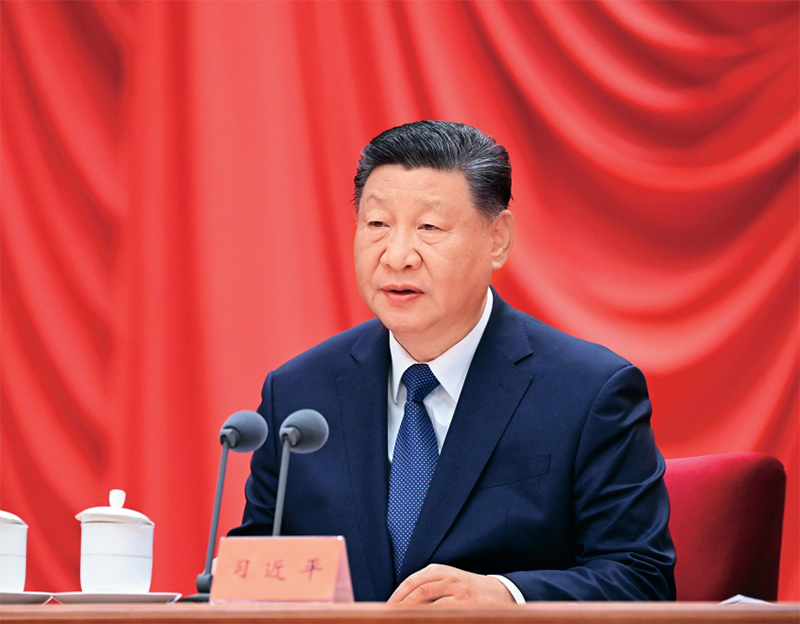 2025年1月6日，中共中央总书记、国家主席、中央军委主席习近平在中国共产党第二十届中央纪律检查委员会第四次全体会议上发表重要讲话。 新华社记者 谢环驰/摄